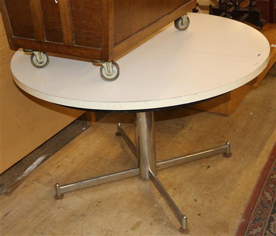 1950s circular extending table by TAVO